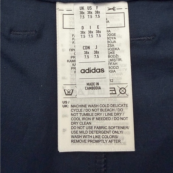 Adidas Men’s Go-To 5PK Golf Shorts Size 38 Navy Blue NWT Performance - Picture 5 of 11